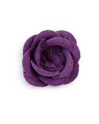 Hook + Albert | Purple Lapel Flower Pin | Lyst