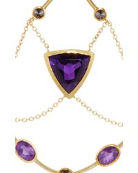 Ara Vartanian | Purple Amethyst And Black Diamond Drop Earrings | Lyst