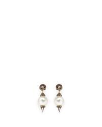 Erickson Beamon | Metallic 'debutante' Faux Pearl Crystal Spike Drop Earrings | Lyst