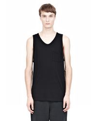 Alexander Wang | Black Classic Tank With Pocket for Men | Lyst