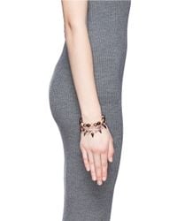 Joomi Lim | Pink 'vicious Love' Crystal Pearl Spike Bracelet | Lyst