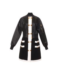 Moschino | Black Combo Bomber Jacket | Lyst