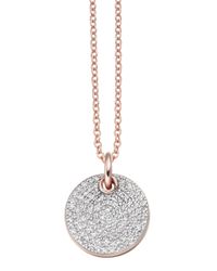 Monica Vinader | Metallic Ava Disc Pendant Diamond | Lyst