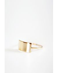 Kristen Elspeth - Metallic 14k Gold Shield Ring - Lyst