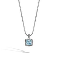 John Hardy | Blue Classic Chain Square Enhancer | Lyst