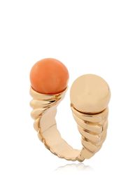 Eshvi | Orange Braid Ring | Lyst