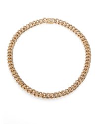 Adriana Orsini | Metallic Pave Chain Necklace | Lyst