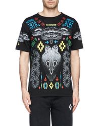 Marcelo Burlon | Black Graphic Print T-shirt for Men | Lyst