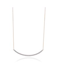 Monica Vinader | Pink Skinny Smile Large Necklace | Lyst