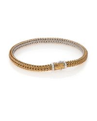 John Hardy | Metallic Classic Gold & Silver Reversible Chain Bracelet | Lyst