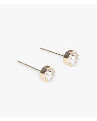 Grace Lee | Metallic Petite Crown Bezel Earrings | Lyst
