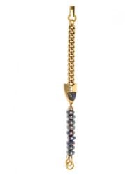 Lizzie Fortunato | Metallic Labradorite Koi Pearl Bracelet | Lyst