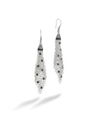 John Hardy | Black Chain-Mail Link Earrings On French Wire | Lyst