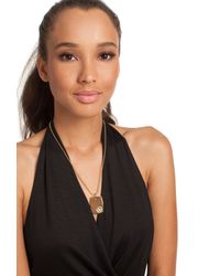 Trina Turk | Metallic Dog Tag Pendant Necklace | Lyst
