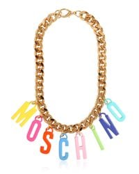 Moschino | Metallic Chain Necklace With Charms | Lyst