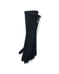 Ralph Lauren | Black Long Wool-blend Gloves | Lyst