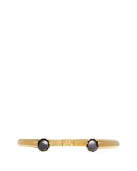 Ela Stone | Metallic 'ana' Hematite Stone Slim Cuff | Lyst
