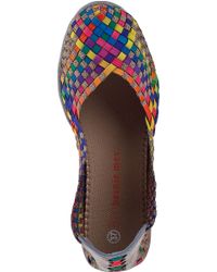 Bernie Mev - Metallic Catwalk Ballet Flat Bronze Multi Fabric - Lyst