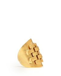 Ela Stone | Metallic Nicole Block Chain Ring | Lyst