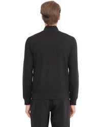 EA7 | Black Train Visibility Zip Cotton Sweatshirt for Men | Lyst