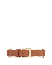 Valentino | Metallic Rockstud Chain Leather Bracelet | Lyst