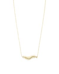 Daniela Villegas | Metallic 18k Gold And Champagne Diamonds Baby Centipede Necklace | Lyst