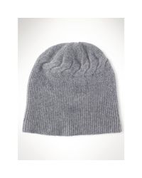 Ralph Lauren | Gray Cashmere Skull Cap | Lyst