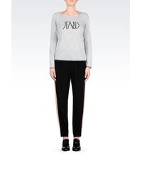 Armani Jeans | Gray T-shirt In Cotton Blend Jersey | Lyst