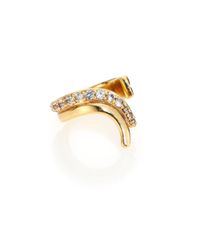 Elizabeth and James | Metallic Alto White Topaz Single Ear Cuff | Lyst