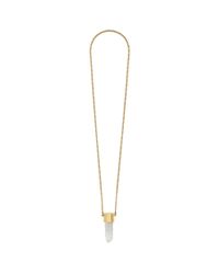 Chloé | Metallic Diann Rock Crystal Thin Pendant Necklace | Lyst