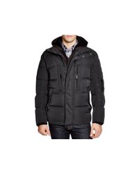 Andrew Marc | Black Aberdeen Hooded Down Jacket for Men | Lyst
