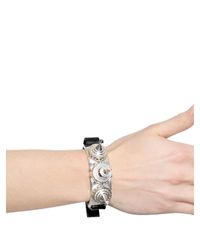 KTZ | Metallic Spiked Leather Bracelet for Men | Lyst