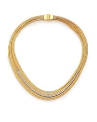Marco Bicego | Metallic Cairo Diamond & 18k Yellow Gold Multi-row Necklace | Lyst