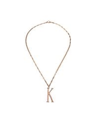 Lulu Frost | Metallic Plaza Letter K Necklace | Lyst