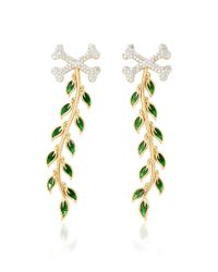 Alison Lou | Metallic Poison Ivy Earrings | Lyst