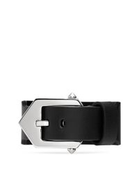 Givenchy | Metallic Star Stud Triangle Buckle Leather Bracelet | Lyst