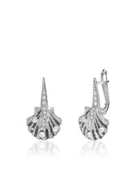 Venyx | Metallic 18k White Gold Venus Earrings | Lyst