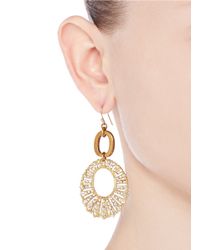 Lulu Frost | Metallic Oval Lumiere Drop Earrings | Lyst