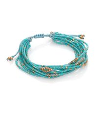Chan Luu | Blue Beaded Cord Multi-Strand Bracelet | Lyst