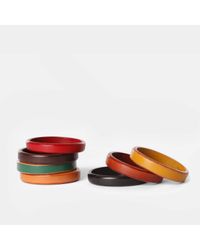 MZ Wallace | Brown Seamless Bracelet Saddle Leather | Lyst
