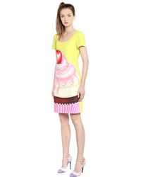 Boutique Moschino | Multicolor Cupcake Printed Techno Cady Dress | Lyst