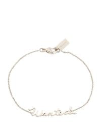 COACH | Metallic "wanted" Script Necklace | Lyst