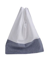 MM6 by Maison Martin Margiela - White Large Fabric Bag - Lyst