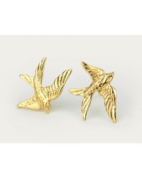 Zoe & Morgan | Metallic Lovebird Earrings | Lyst
