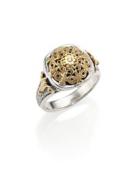 Konstantino | Metallic Classic Diamond, 18k Yellow Gold & Sterling Silver Petite Ring | Lyst