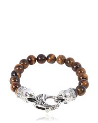 Stephen Webster | Brown Raven Head Tiger Eye Bracelet | Lyst