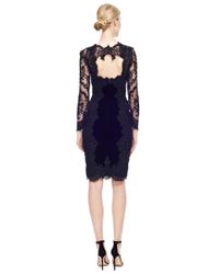 Marchesa | Black Appliquã©D Tulle Gown | Lyst