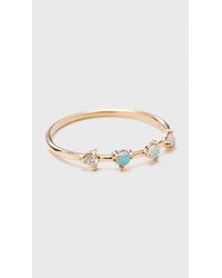 Wwake | Blue Four Step Ring | Lyst