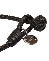Bottega Veneta | Black Bijoux Bracelet 1 Filo Braided Nodo | Lyst