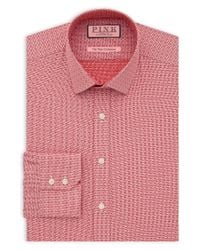 Thomas Pink | Red Bartlett Texture Dress Shirt - Regular Fit for Men | Lyst